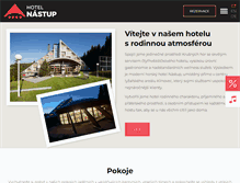 Tablet Screenshot of hotelnastup.cz